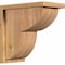 Ekena Millwork Crestline Smooth Corbel w/Backplate, Western Red Cedar, 7 1/2"W x 14"D x 14"H COR08X14X14CRE01SWR - alternate 1
